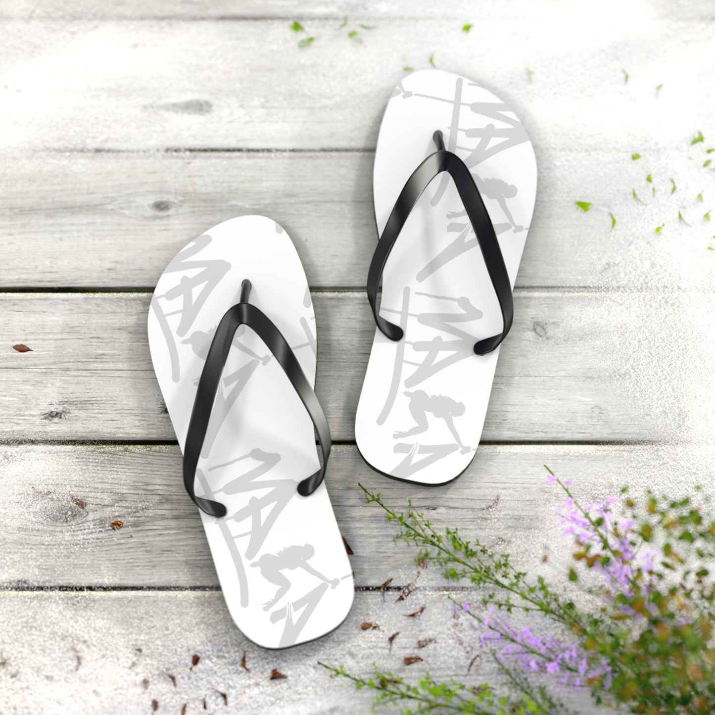Flip Flops with Vaka Graffiti Art Design - GraffitiCityNV Collection