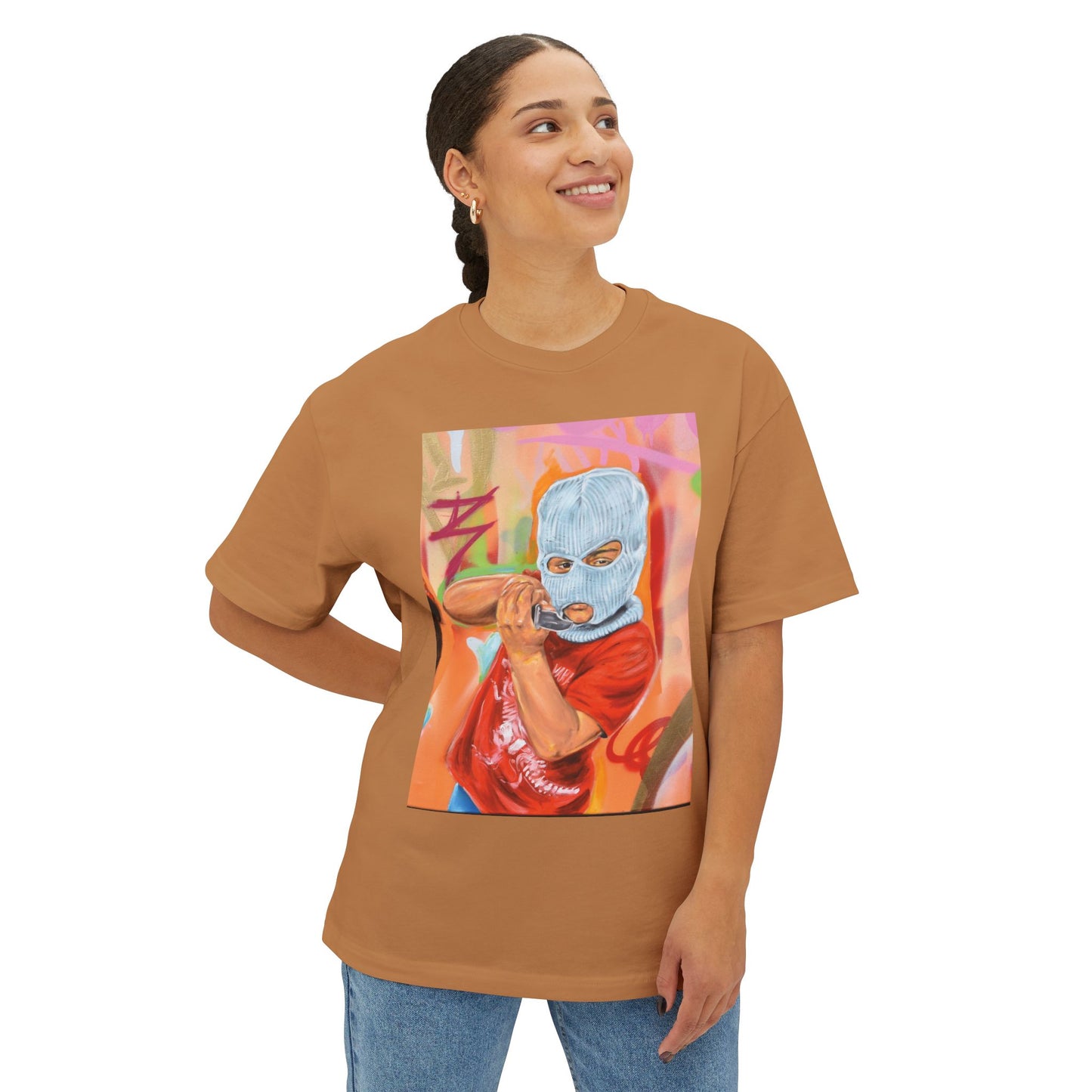 Graffiti Oversized Tee - Street Style Fashion