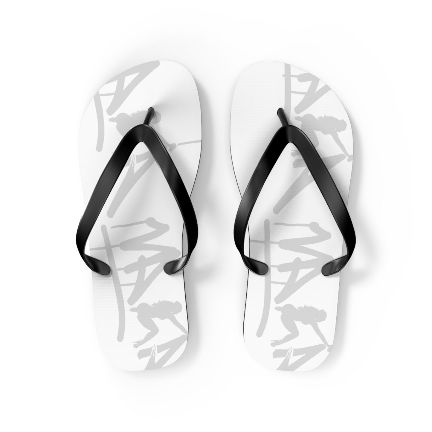Flip Flops with Vaka Graffiti Art Design - GraffitiCityNV Collection