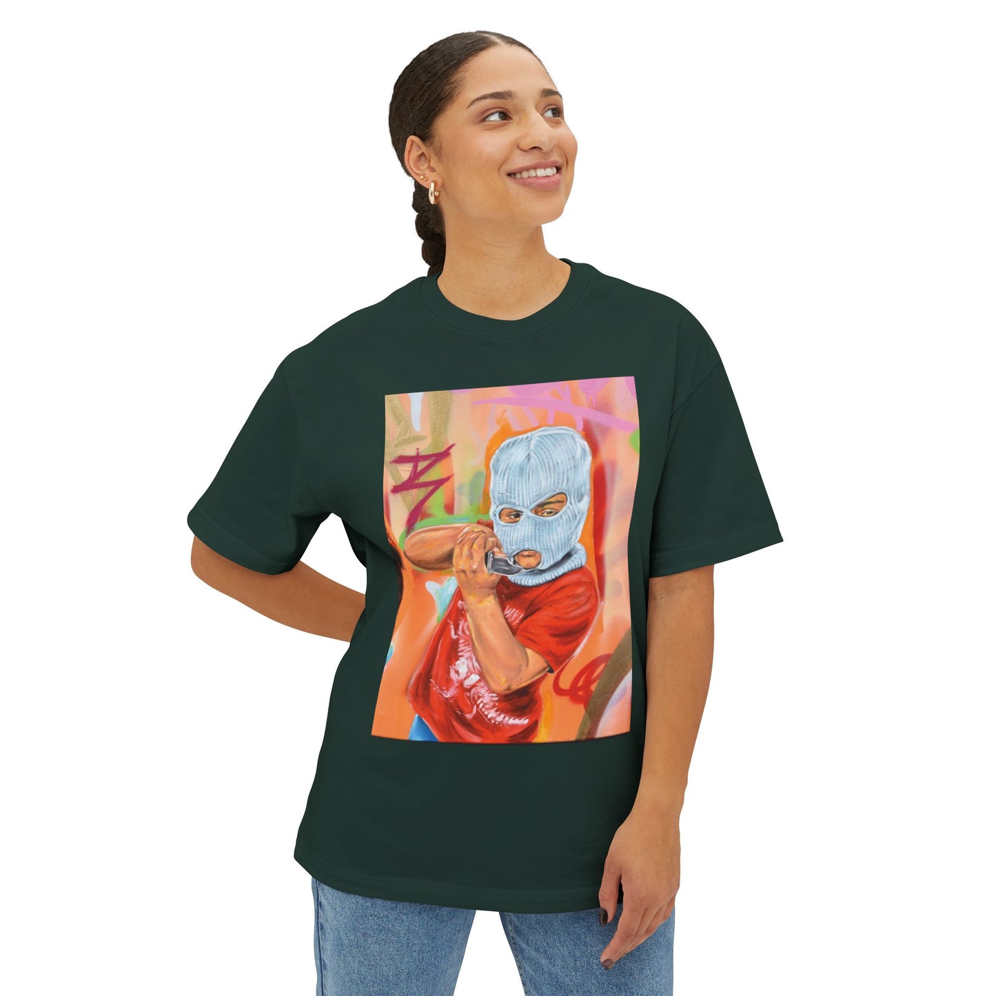 Graffiti Oversized Tee - Street Style Fashion