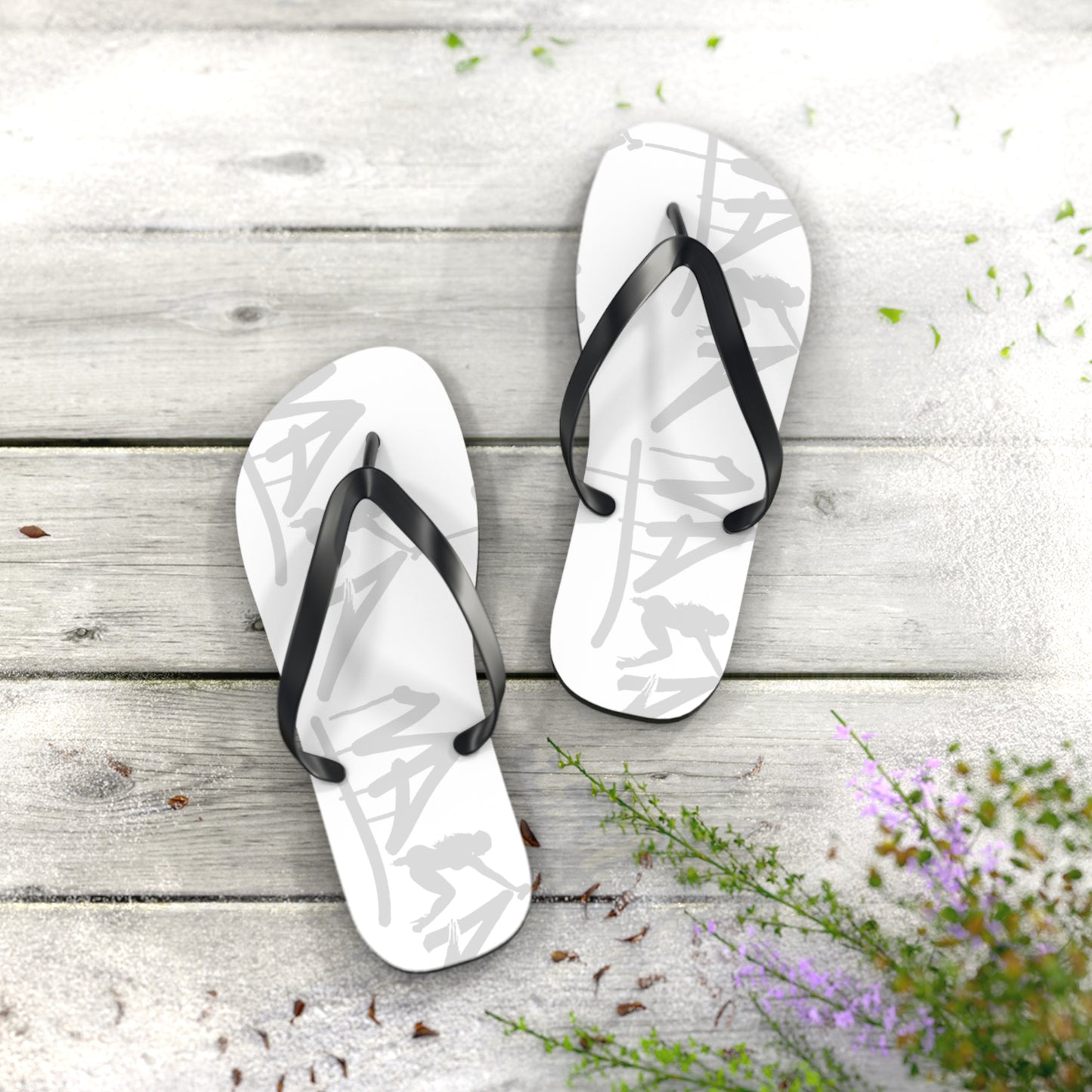 Flip Flops with Vaka Graffiti Art Design - GraffitiCityNV Collection