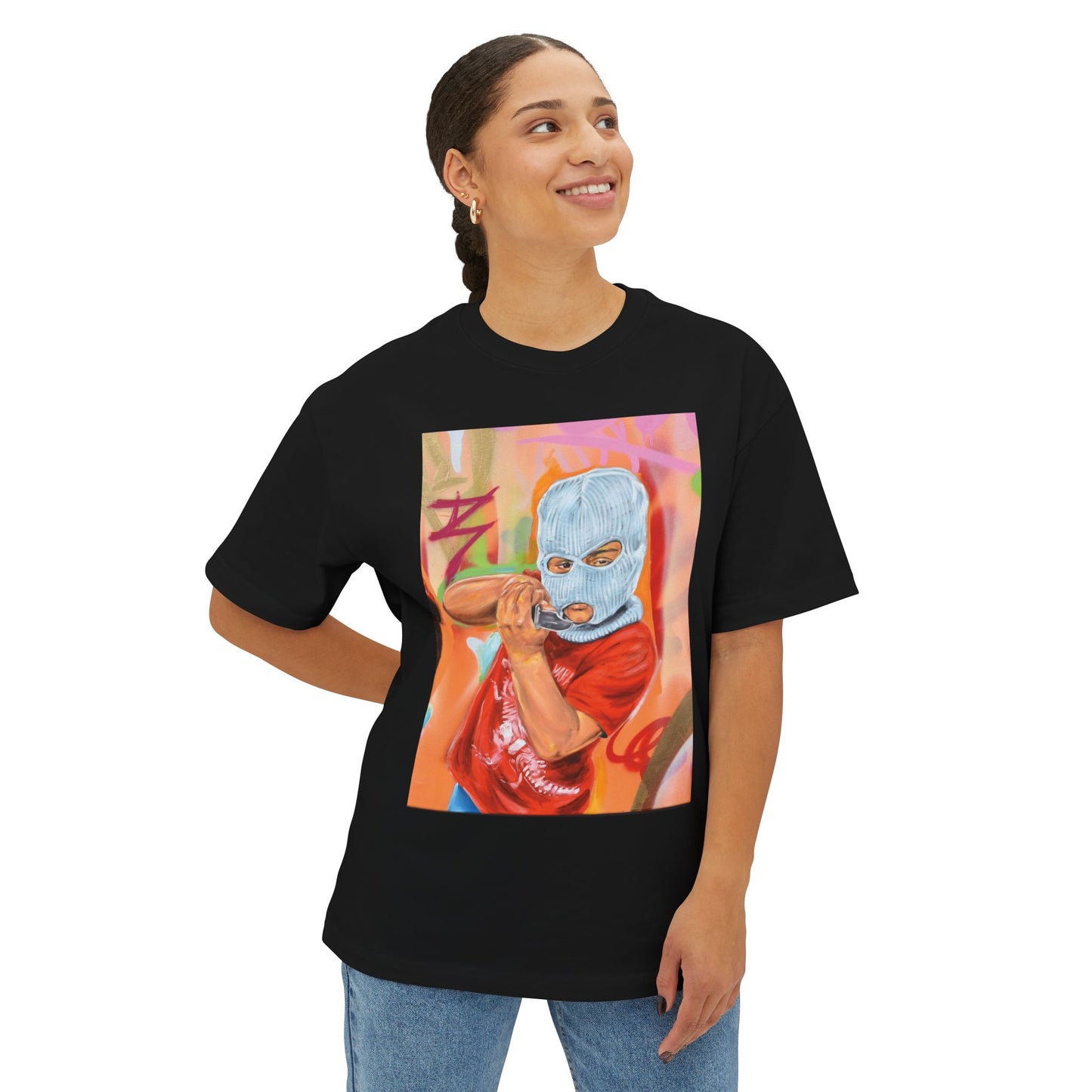 Graffiti Oversized Tee - Street Style Fashion