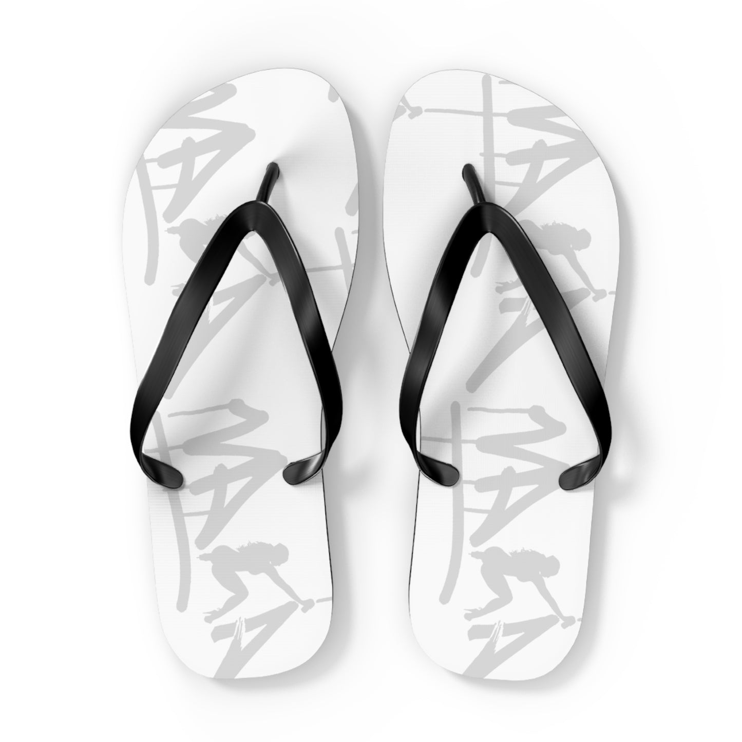 Flip Flops with Vaka Graffiti Art Design - GraffitiCityNV Collection