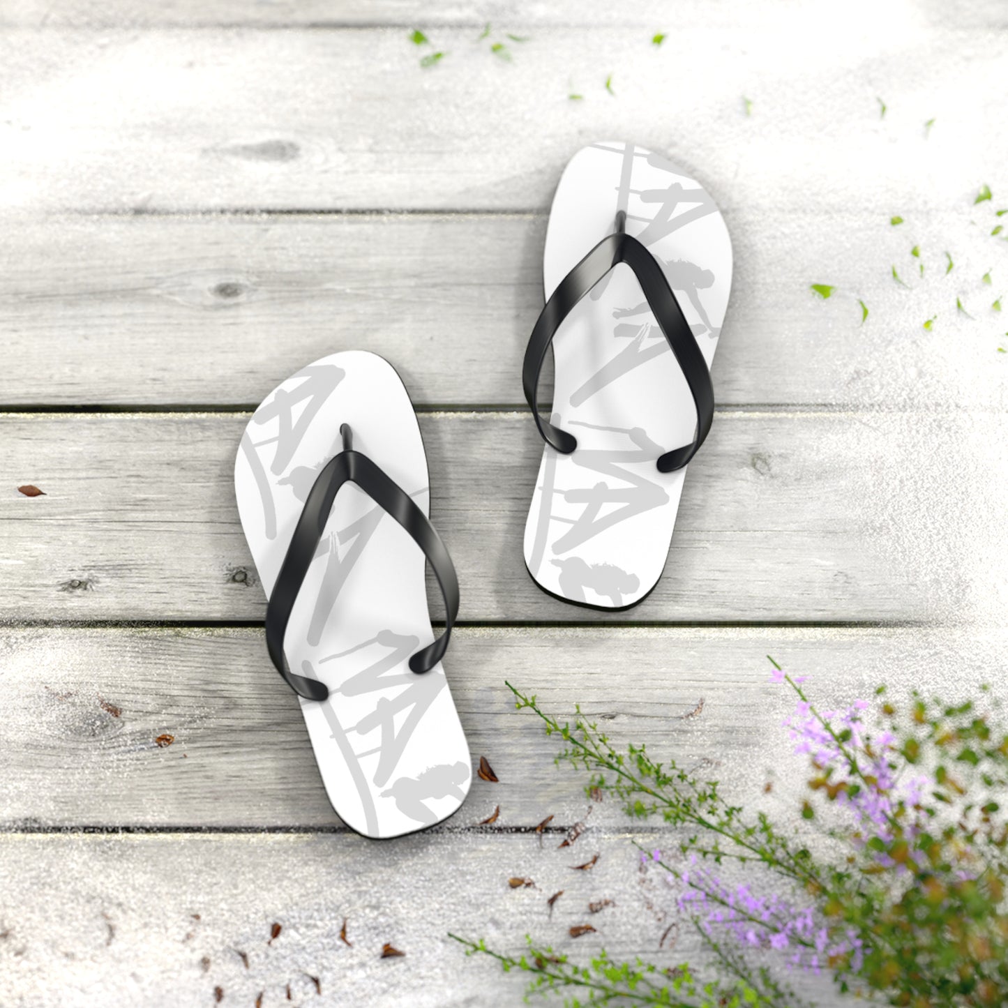 Flip Flops with Vaka Graffiti Art Design - GraffitiCityNV Collection