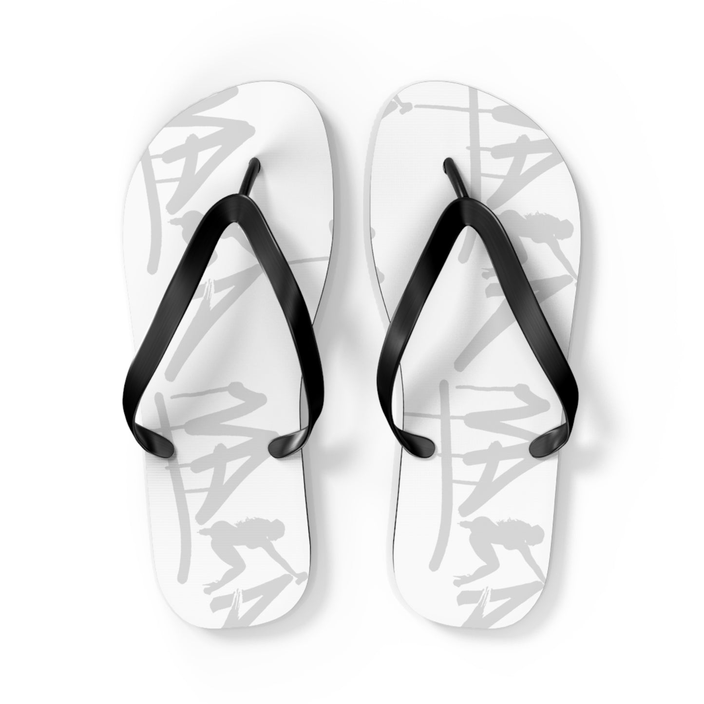 Flip Flops with Vaka Graffiti Art Design - GraffitiCityNV Collection