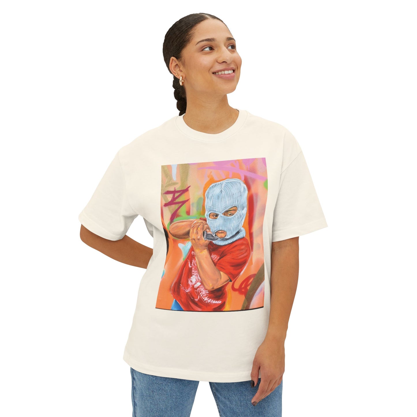 Graffiti Oversized Tee - Street Style Fashion