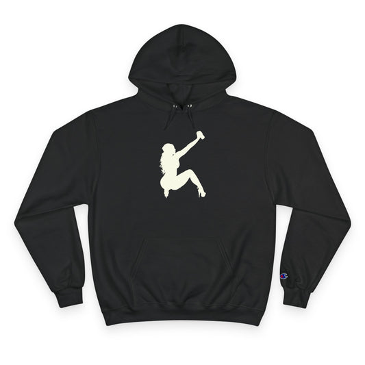 A Black pullover Champion C' logo on the left sleeve cuff